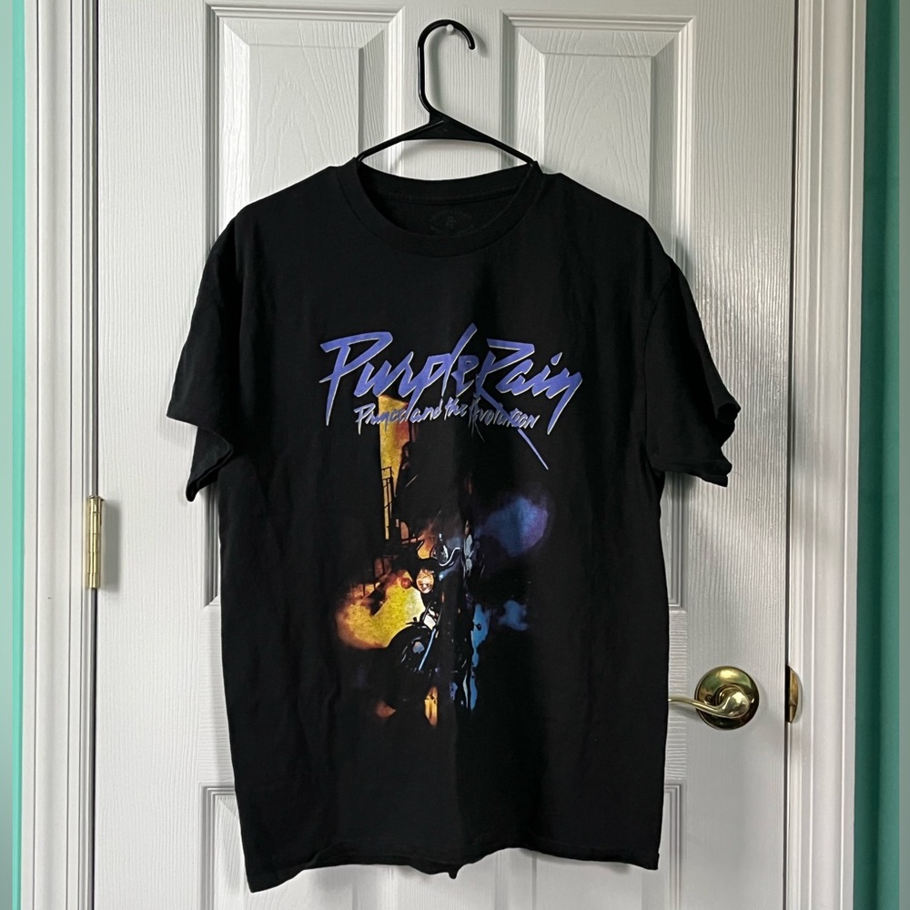 prince and the revolution purple rain graphic t shirt